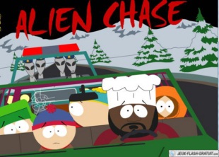 South Park alien chase
